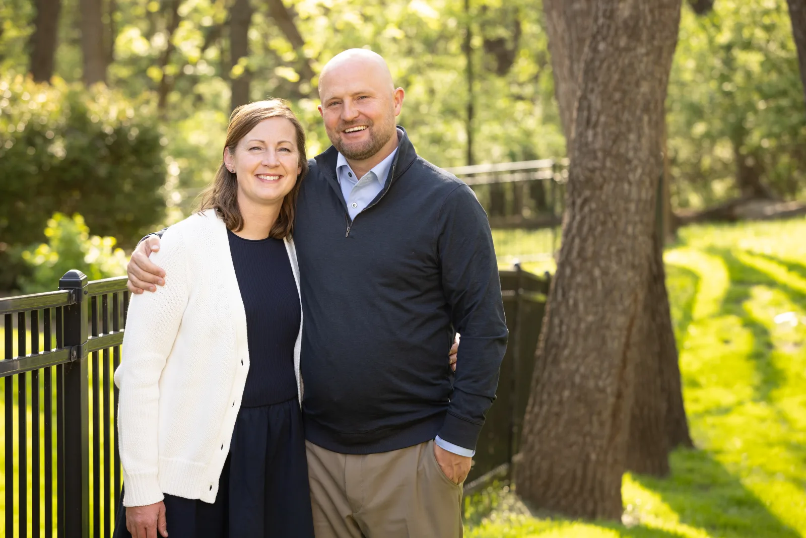 Wes Rogers, candidate for Mayor of Kansas City, with his wife Laura Rogers